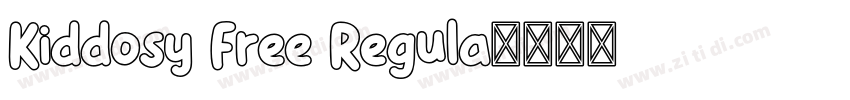 Kiddosy Free Regula字体转换